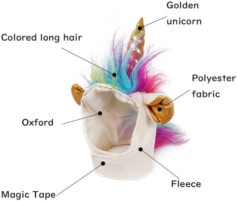 Unicorn Hat Pet Cosplay Cap Cat Costume Accessories Party Supplies for Cat Dog Puppy Pet - Image 4