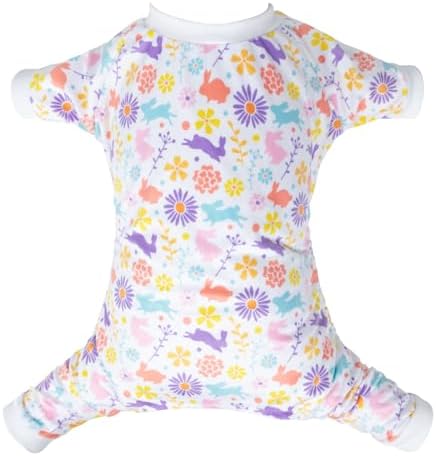 CuteBone Small Dogs Outfit Soft Puppy Onesies Pjs Dog Pajamas Pet Coat Cat Apparel Comfy Doggie Jumpsuit Bodysuit for All Seasons by CuteBone