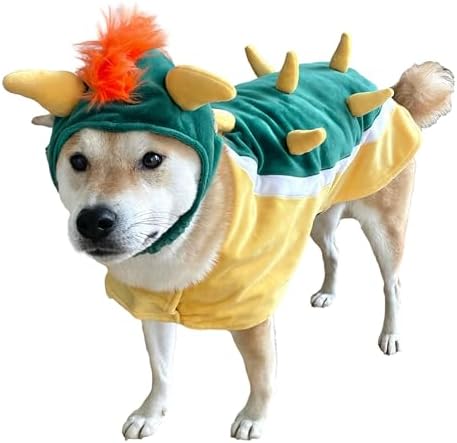 ComfyCamper Hat and Suspenders Dog Costume - X Large Medium Small Lab Star Space Cosplay Halloween Costumes, Small, Orange by ComfyCamper