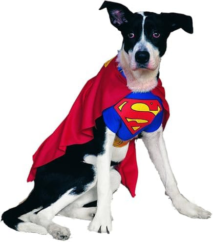 DC Comics Superheroes: Superman Pet Costume for For Dogs or Cats by Rubies, XL - Image 2