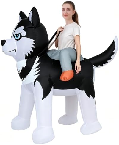 Inflatable Costume for Adult Ride on Animal Blow up Costumes Inflatable Halloween Costumes Fancy Dress Adults by DIKYM