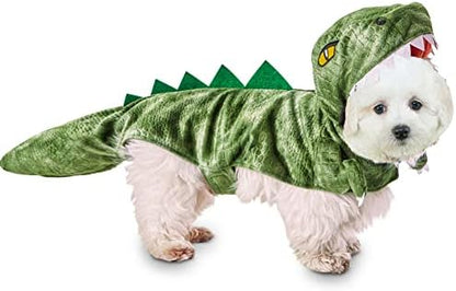 Dinosaur Dog Costume - Stegosaurus Cosplay for Small to Large Dogs, Warm Winter Dragon Costume for Special Events by Zelobely