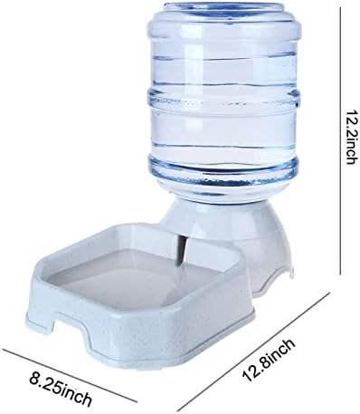 Pet Water Dispenser Station - 1 Gal Replenish Pet Waterer for Dog Cat Animal Automatic Gravity Water Drinking Fountain Bottle Bowl Dish Stand