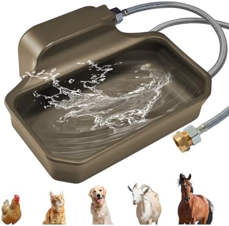 PETTEN Auto Fill Dog Water Bowl, Outdoor 1Gal/3.75L Automatic Dispenser