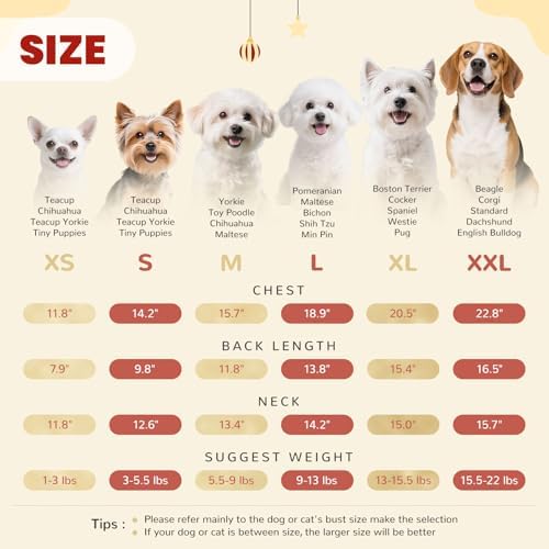 Christmas Dog Sweater with Hood Elk Costume Hoodie Soft Fleece Winter Warm Puppy Clothes for Small Dogs XS-XXL, Christmas Outfit for Cats & Dogs(Brown,Reindeer,Large) - Image 7