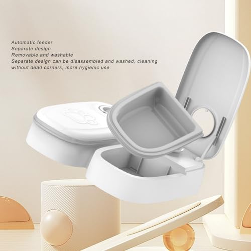 Automatic Pet Feeder, Timed Function, Dry Wet Food Compatible
