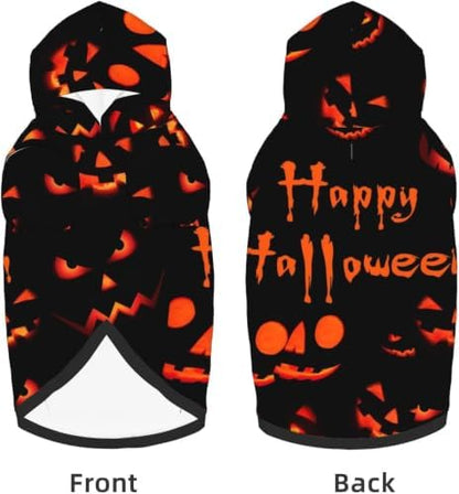Halloween Ghost Dog Hoodie - Spooky Pet Cosplay Sweatshirt with Pocket, Comfortable Pullover Costume for Medium and Large Dogs - Image 2