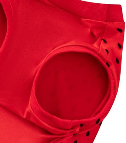 Pet Halloween Costume Dog Strawberry Costume Role Play Clothes for Thanksgiving Christmas (Red, M) - Image 4