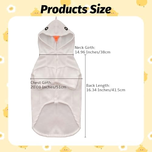 Dog Halloween Chicken Costume Dog Thanksgiving Hoodie Cosplay - Image 3