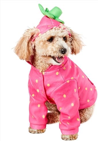 Rubies Strawberry Pet Hoodie Costume for Dogs or Cats, XL by Rubies