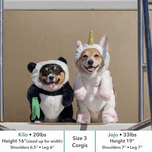 Pandaloon Dog Halloween Costume - As Seen on Shark Tank - Patented - Funny Costume with Arms for Small and Medium Dogs and Cats (Panda, Size 3(17-19 in Height at TOP of Head,Girth<22 in)) - Image 5