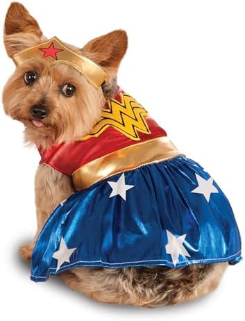 DC Comics: Wonder Woman Pet Costume for For Dogs or Cats by Rubies, XL by Rubies