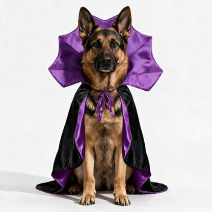 Vampire Cloak Dog Halloween Costumes for Large XL Dogs Dog Devil Cape by PWEITUOET
