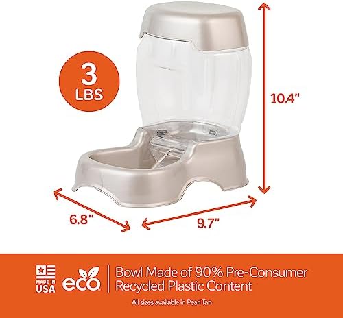 Petmate Pet Cafe Feeder for Dogs and Cats, Pearlescent