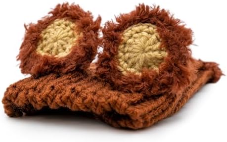 Zoo Snoods Fuzzy Bear Costume - Warm Knit Dog Snood Wrap for Pets, Neck Ear Cover Protection, Halloween Winter (Small) - Image 3