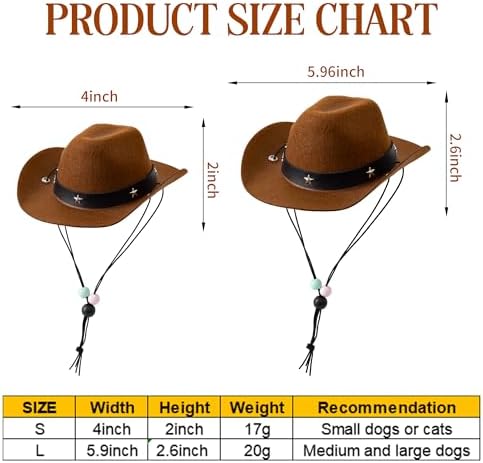 Dog Halloween Costumes - Cowboy Hat & Bandana for Small to Large Dogs - Image 5