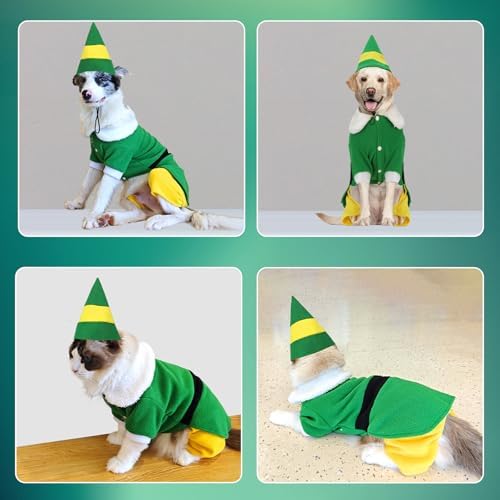 Dog Elf Christmas Costume, Funny Party Halloween Cosplay Outfit(2X-Large) - Image 3