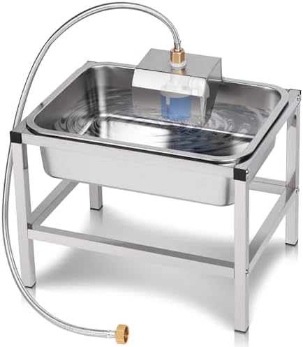 3Gal Automatic Dog Water Bowl Dispenser for Large Dogs Outdoor