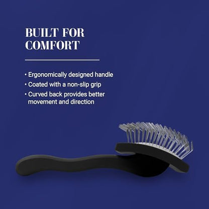 Chris Christensen Big K Dog Slicker Brush for Dogs (Goldendoodles, Labradoodles, Poodles), Groom Like a Professional, Fluff Detangle Style, Saves Time Energy, Black, Large - Image 6