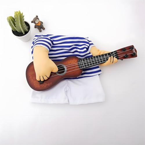 NACOCO Pet Guitar Costume Dog Costumes Cat Halloween Christmas Cosplay Party Funny Outfit Clothes (M) - Image 4