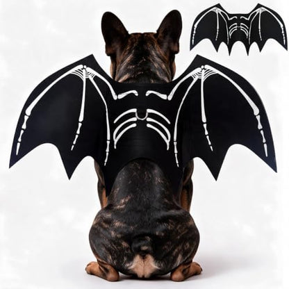 Dog Halloween Bat Wings Costume S，Pet Halloween Cosplay Apparel Small by PWEITUOET