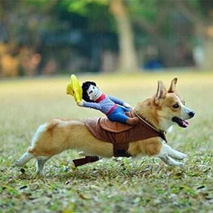 Idepet Halloween Cowboy Dog Costume Cosplay Apparel Riders Clothing - Image 6