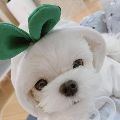 Pet Clothing Dog Transformation Shaped Hoodie (White Radish,XL) - Image 2