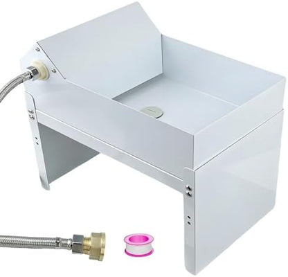Automatic Dog Water Bowl Dispenser 6.5 Liter Self Refilling Water Bowl for Cat Dog Poultry Auto Fill Waterer with Float Valve Outdoor Indoor Pet Drinking Trough Fit GHT 3/4" Faucet