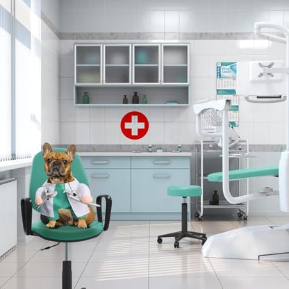 NACOCO Halloween Dog Doctor Costume - Pet Dentist Clothes Cat Funny Uniform Green Outfit Apparel Adjustable for Small Medium and Large Dogs(Green Dentist, S) - Image 6
