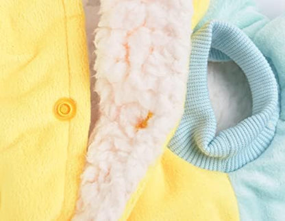 Dog Cat Halloween Costumes - Pet Turtle Cosplay Clothes, Adorable Flannel Tortoise Puppy Pajama Outfit, Soft Velvet Christmas Doggie Hoodies, Funny Fleece Sweater for Small Medium Large Dogs, Large - Image 6
