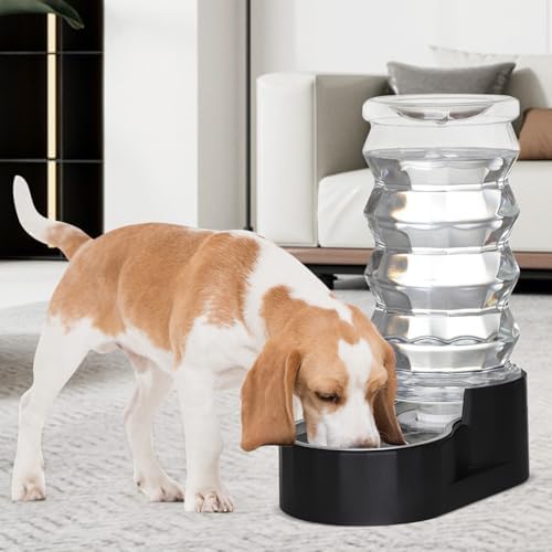 RIZZARI 8L Dog Water Bowl Dispenser:Spill Resistant Multi Pet Solution