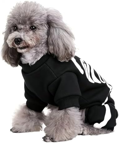 Dog Skeleton Costume Glow in the Dark Pet Cat Halloween Jumpsuit 4 Legged Onesie for Puppy Small Dog Cat, L - Image 4