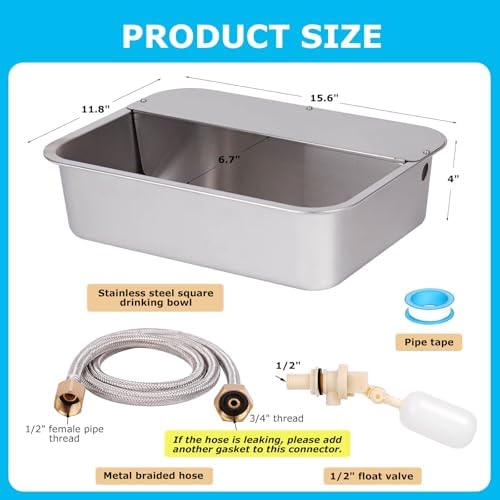 3 Gallon Automatic Dog Water Bowl Dispenser Outdoor Dog Waterer