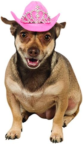 Rubies Cowgirl Pet Hat with Faux Tiara for Dogs or Cats, M/L by Rubies