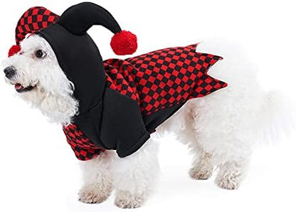 Yoption Halloween Jester Clown Dog Costumes, Large - Image 3