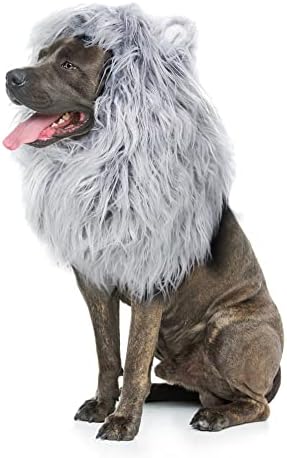 Onmygogo Lion Mane Wig for Dogs with Ears, Funny Pet Costumes for Halloween Christmas by Onmygogo