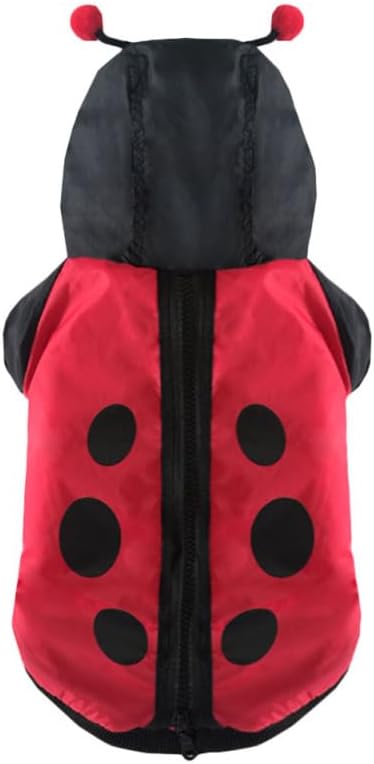 Abaodam Ladybug Dog Cat Costume for Halloween, Small Pet Ladybug Costume by Abaodam