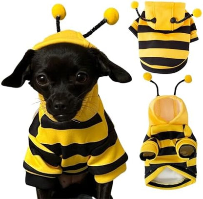 Dog Bee Costume Outfit Bumblebee Hoodie for Small Medium Pet Cat Puppy S by nezababycos