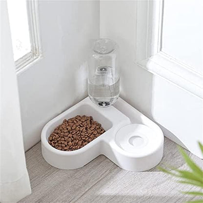 Feeder Automatic Water Drinking Pet Dog Cats Fountain Stainless Steel Food Bowls