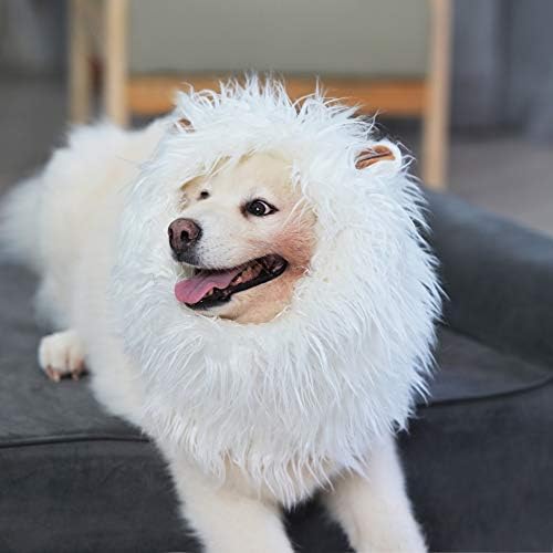 Onmygogo Lion Mane Wig for Dogs with Ears, Funny Pet Costumes for Halloween Christmas - Image 2