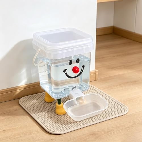 Dog and Cat Water Feeder – Pet Water Dispenser, 3L Large Capacity Automatic Feeder, Leak-Resistant No Electricity, Fresh Water Supply for Cats Dogs, Living Room Home