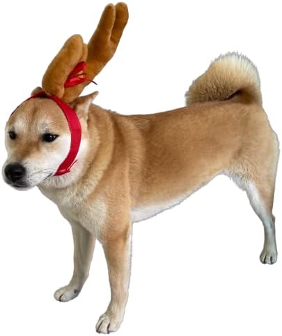 ComfyCamper Reindeer Antler Dog Halloween Costume - Headband Cosplay Christmas Small Medium Large X-Large Puppy Cat, M by ComfyCamper