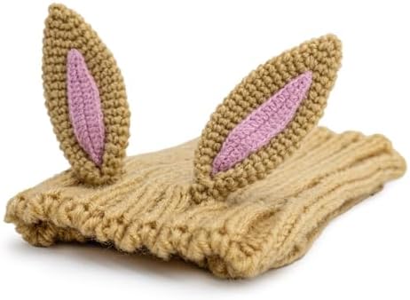 Zoo Snoods Jack Rabbit Costume - Knit Dog Snood Ear Wrap for Pets, Warm Neck Cover for Halloween and Winter (Large) - Image 2