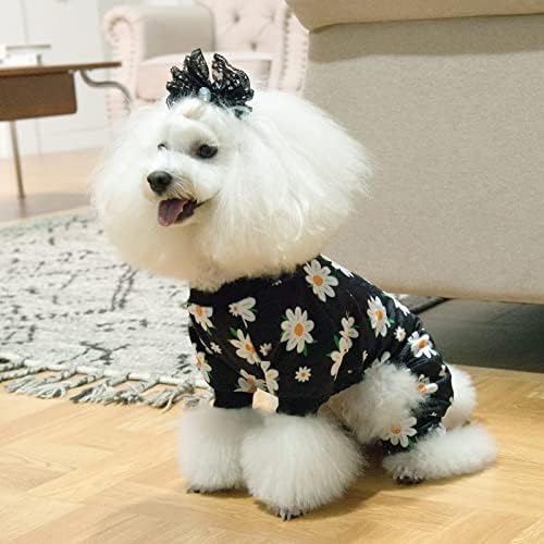 CuteBone Small Dogs Outfit Soft Puppy Onesies Pjs Dog Pajamas Pet Coat Cat Apparel Comfy Doggie Jumpsuit Bodysuit for All Seasons P221M - Image 5