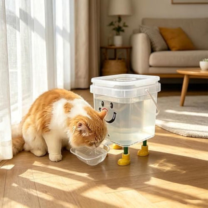Dog and Cat Water Feeder – Pet Water Dispenser, 3L Large Capacity Automatic Feeder, Leak-Resistant No Electricity, Fresh Water Supply for Cats Dogs, Living Room Home