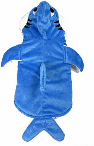 Yoption Halloween Dog Shark Costume, Warm Pet Hoodie Outfit, L - Image 3