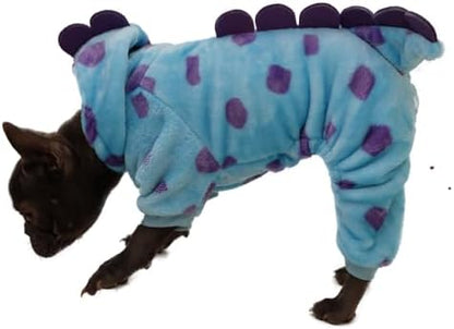 Dinosaur Costume for Small Dogs and Cats, Dog Hoodies Cold Weather Coat,Dog Pajamas for Christmas Halloween - Image 6