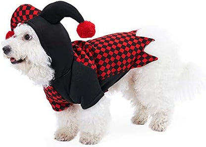Yoption Halloween Jester Clown Dog Costumes, X-Large - Image 3