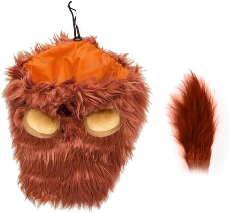 Dog Costume Halloween Dog Costume Lion Mane for Medium and Large Dogs Realistic Lion Wig Dog Costume Supplement Lion Mane for Photoshoot Entertainment (Red-Brown) Size S + Tail Set - Image 5
