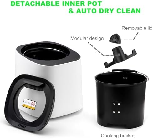COZIWOW Pet Food Maker & Processor, One-Touch Jerky/Wet/Dry Food/Paste Cooker with 25-Min Fast Mode, Large Capacity & Quick Dry Cleaning, Ideal for Busy Pet Parents & Multi-Pet Families